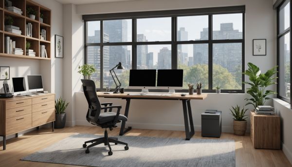 Aménagement d'un bureau fonctionnel pour le télétravail
