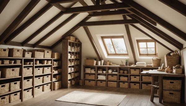 Créer un espace de rangement sous les combles